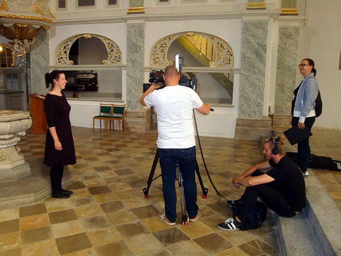 Die Unterkirche als Drehort (Foto: Peter Zimmer)