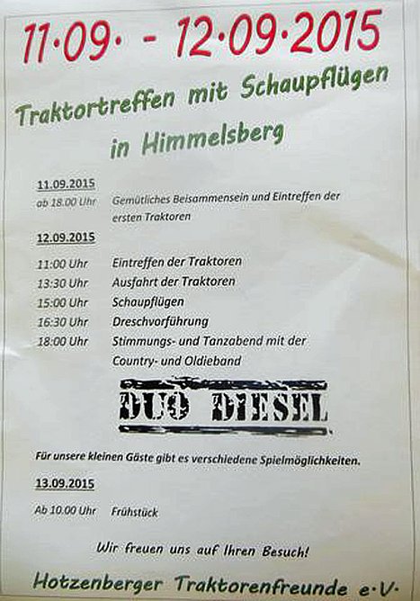 Traktorentreffen in Himmelsberg (Foto: Privat)