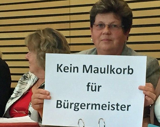 Kein Maulkorb f&uuml;r B&uuml;rgermeister (Foto: Wahlkreisb&uuml;ro Gudrun Holbe)