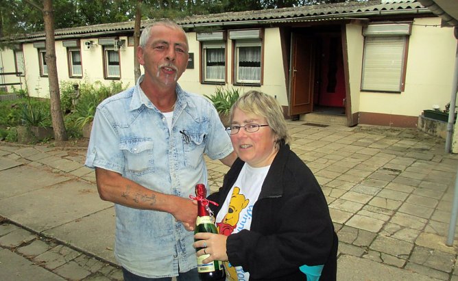 Bei Anglern zu Gast (Foto: Ina R&ouml;mer)