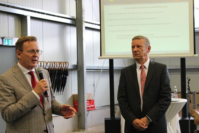 Ramelow im Kyffhäuserkreis (2) (Foto: Karl-Heinz Herrmann) Ramelow im Kyffhäuserkreis (2) (Foto: Karl-Heinz Herrmann)