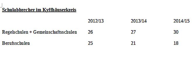Schulabbrecher in der Diskussion (Foto: Landratsamt Kyffh&auml;userkreis)