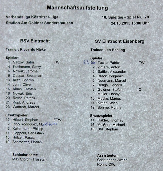 Eintracht gegen Eintracht (Foto: Karl-Heinz Herrmann)