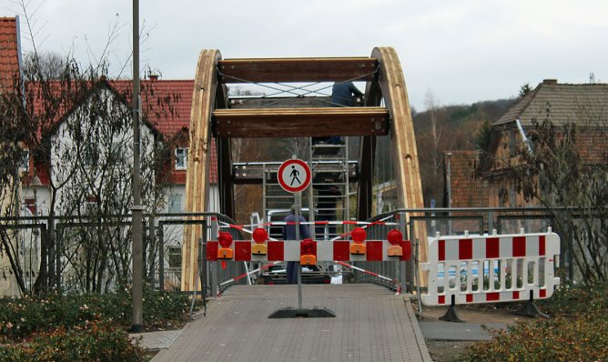 Br&uuml;ckenarbeiten am Wippertor begonnen (Foto: Karl-Heinz Herrmann)