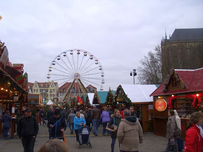 Bummel &uuml;ber den Erfurter Weihnachtsmarkt (Foto: Thomas Leipold)