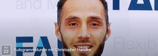 Autogrammstunde mit Christopher Handke (Foto: Spowa Pötzsch) Autogrammstunde mit Christopher Handke (Foto: Spowa Pötzsch)