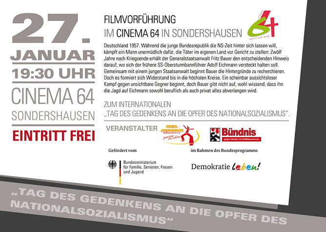 Kostenfreie Filmvorf&uuml;hrung im Kino Sondershausen (Foto: Kreisjugendring)