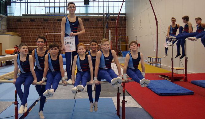 Der erste Wettkampf der m&auml;nnlichen Jugendmannschaft (Foto: Sv Gl&uuml;ckauf Sondershausen)