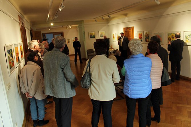 Seine zweite Ausstellung in Sondershausen (Foto: Karl-Heinz Herrmann)
