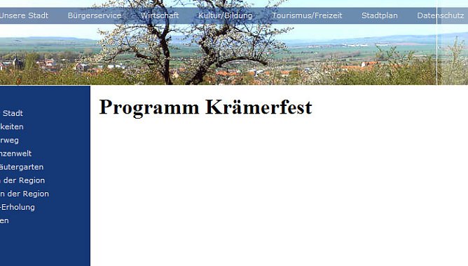 Kr&auml;merfest Artern (Foto: Karl-Heinz Herrmann)