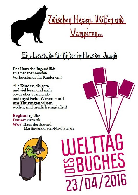 Lesestunde im Haus der Jugend (Foto: Stadtjugendring Sondershausen)