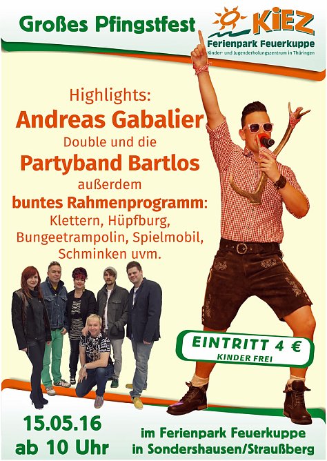 Großes Pfingstfest mit Livemusik (Foto: Ferienpark Feuerkuppe) Großes Pfingstfest mit Livemusik (Foto: Ferienpark Feuerkuppe)