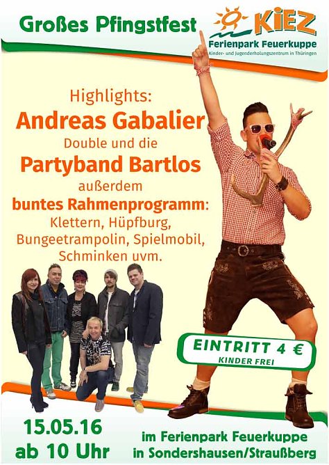 Pfingstfest fällt nicht aus! (Foto: Ferienpark Feuerkuppe) Pfingstfest fällt nicht aus! (Foto: Ferienpark Feuerkuppe)