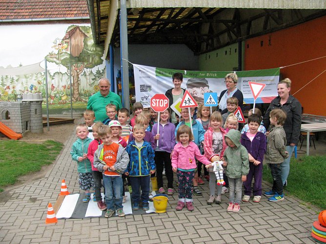 Verkehrssicherheitstag der Kita Zwergenland  Kalbsrieth (Foto: Bernd M&uuml;ller)