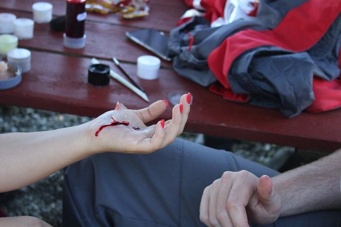 Seminarfacharbeit auf dem Possen (Foto: Karl-Heinz Herrmann)