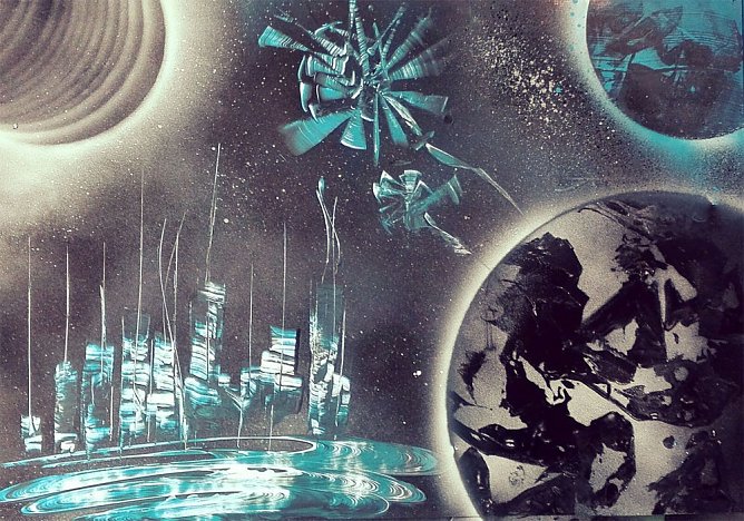 Airbrush in Ausstellung (Foto: Michael Pfrogner)