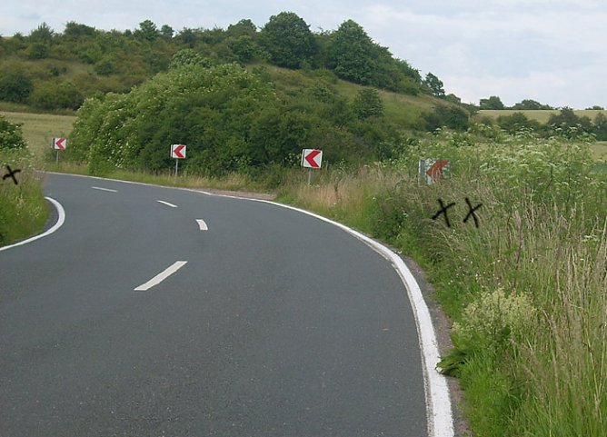 Graswuchs an Warnbaken (Foto: Karl-Heinz Herrmann)