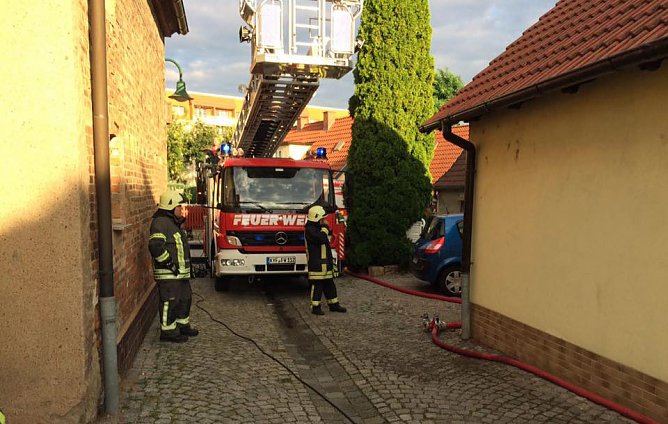 Brand in Artern (Foto: Privat)