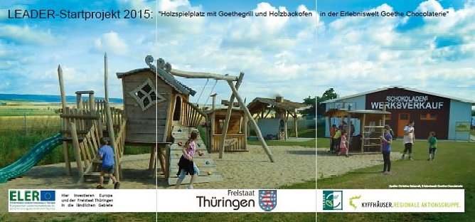 Holzspielplatz und Grillhaus (Foto: Landratsamt Kyffh&auml;userkreis)