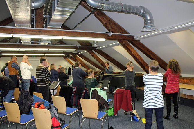 F&uuml;r Chorfest wird geprobt (Foto: Karl-Heinz Herrmann)