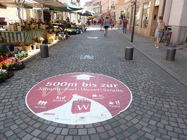 Marketing f&uuml;r die Wezel-Stra&szlig;e (Foto: Karl-Heinz Herrmann)