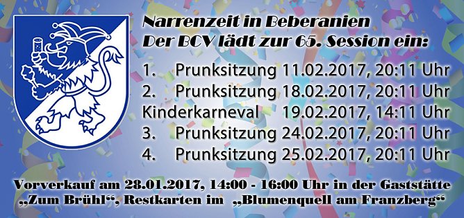 Seit 65 Jahren in Narrenhand, unser Blau-Wei&szlig;es Bebraland (Foto: Kenneth Bol)