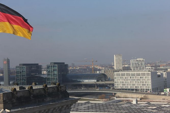 Fahrt zum Deutschen Bundestag (Foto: Marion Haas)