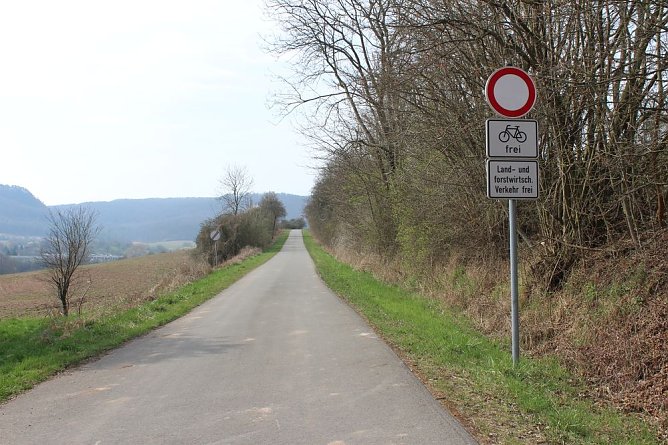 Mit 100 km/h über den Unstrut-Werra-Radweg? (Foto: Karl-Heinz Herrmann) Mit 100 km/h über den Unstrut-Werra-Radweg? (Foto: Karl-Heinz Herrmann)