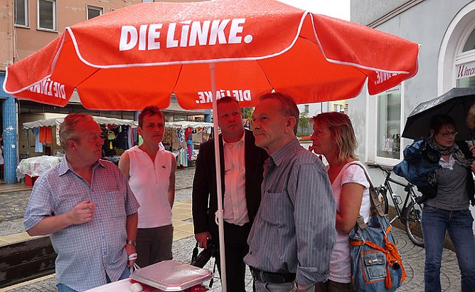Wahlkampftour Die Linke Bodo Ramelow (Foto: Karl-Heinz Herrmann)