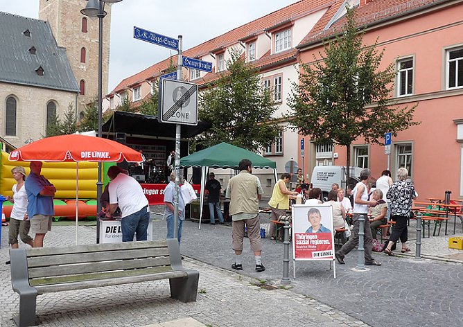 Wahlkampftour Die Linke Bodo Ramelow (Foto: Karl-Heinz Herrmann)