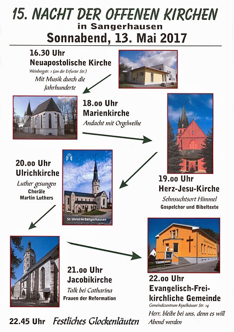 15. Nacht der offenen Kirchen Sangerhausen (Foto: KW)