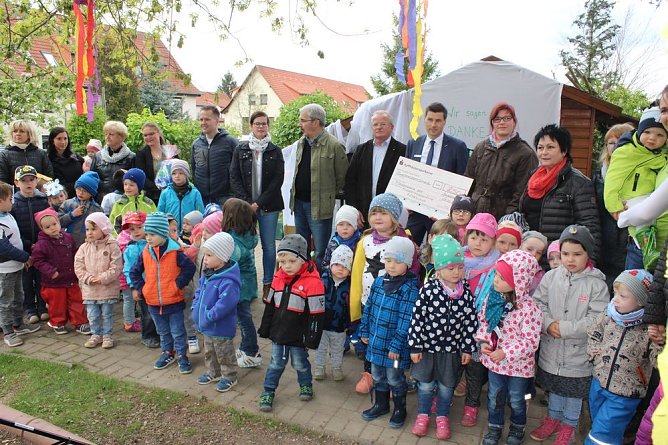 Einweihungsfeier im "K&auml;ferland" (Foto: Karl-Heinz Herrmann)