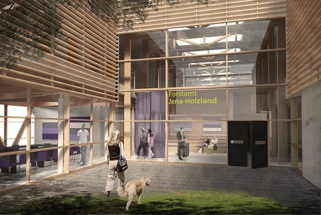 Der Forstamtsneubau in Stadtroda  (Foto: Cornelsen Selinger)