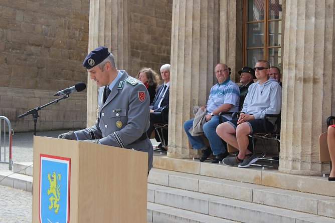 Wieder Lehrgangsteilnehmer feierlich vereidigt (Foto: Karl-Heinz Herrmann)