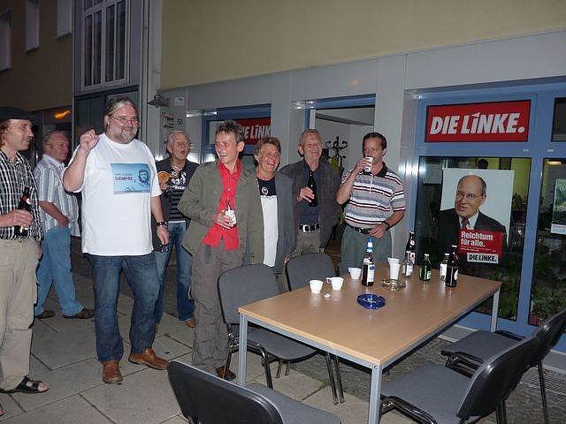 Wahlparty die Linke (Foto: Karl-Heinz Herrmann)