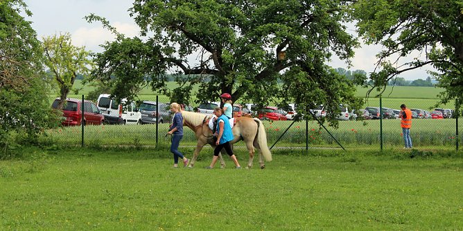 Ansturm auf das Hoffest (Foto: Karl-Heinz Herrmann) Ansturm auf das Hoffest (Foto: Karl-Heinz Herrmann)