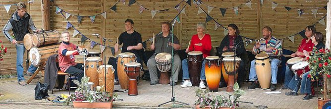 Amlima-Trommlergruppe (Foto: Panorama Museum Bad Frankenhausen)