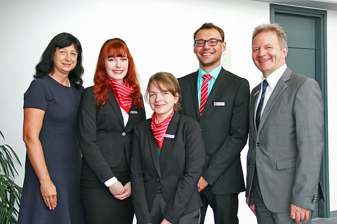 Berufsstart in der Kyffh&auml;usersparkasse (Foto: Kyffh&auml;usersparkasse)