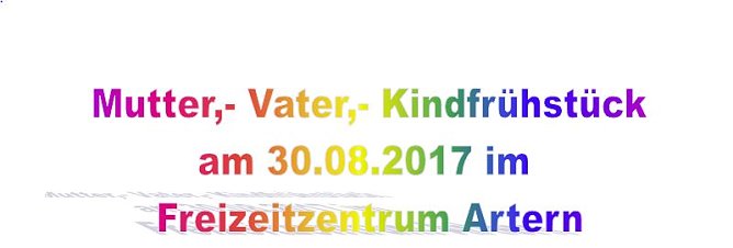 Mutti&acute;s und Vatis zum Fr&uuml;hst&uuml;ck (Foto: Freizeitzentrum Artern)