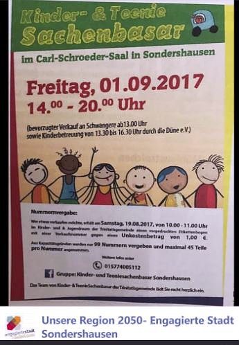 Heute Teeniesachenbasar (Foto: Bianca Fli&szlig;)