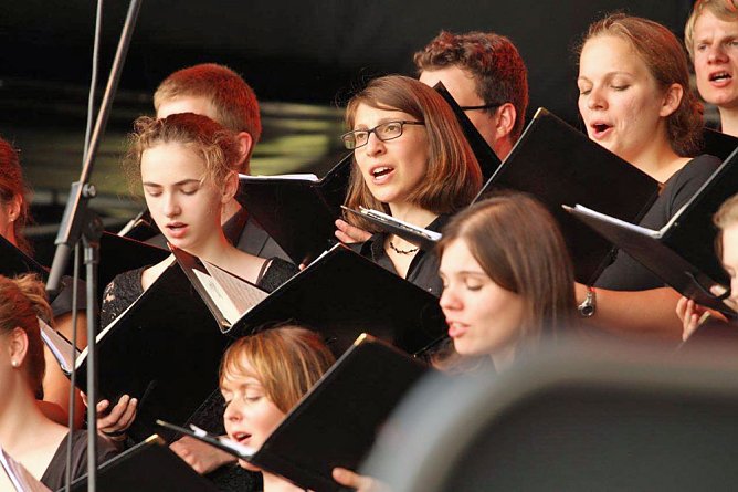 Gemeinsames th&uuml;ringisch-s&auml;chsisches Chorkonzert (Foto: Landesmusikakademie)
