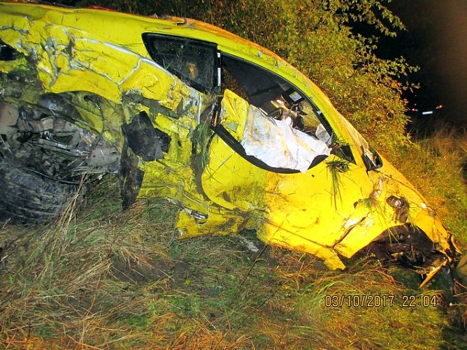 Aufgefahren und Abgehoben (Foto: Foto Autobahnpolizei)