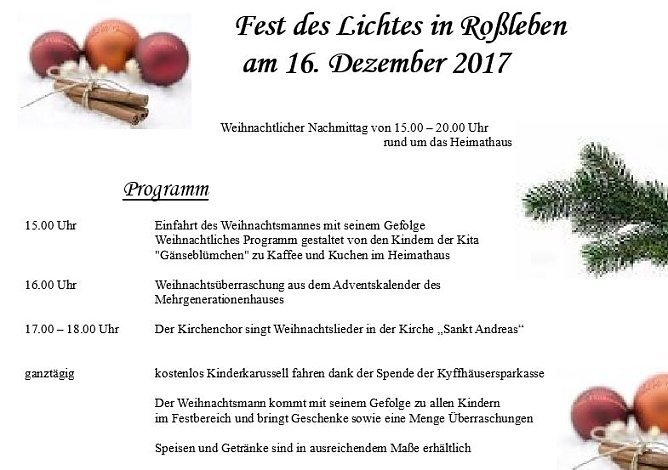 Wieder Fest des Lichtes (Foto: Stadt Ro&szlig;leben)
