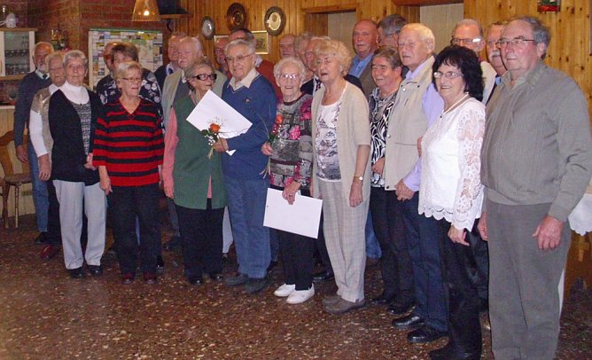 Langj&auml;hrige Gewerkschaftsmitglieder wurden geehrt (Foto: Thomas Leipold)