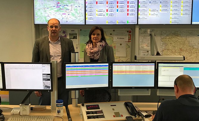 Rettungsleitstelle besucht (Foto: privat)