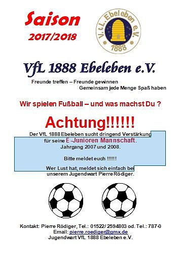 18.Ebelebener Fu&szlig;ball � Stadtmeisterschaft 2018 (Foto: VfL Ebeleben)