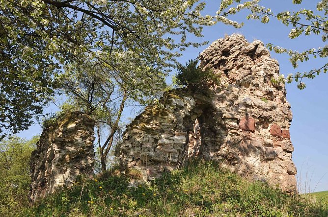 Die Ruine Bernecke ist ein beliebtes Wanderziel bei Uftrungen. Der geschichtstr&auml;chtige Ort geh&ouml;rt zu den Stationen zum Tag des Wanderns, am 13. Mai. (Foto: Heinz Noack)