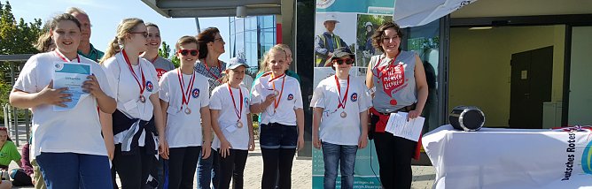 3. Platz bei den Landesmeisterschaften des Jugendrotkreuz Th&uuml;ringen (Foto: Liane Buder)