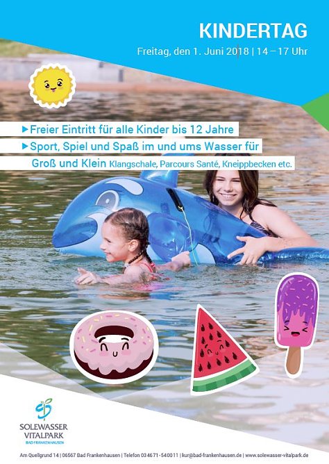 Kindertag im Solewasser-Vitalpark (Foto: Stadtmarketing Bad Frankenhausen)