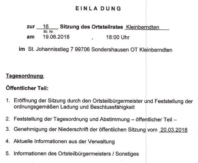 Einwohnerversammlung und Ortsteilrat (Foto: privat)